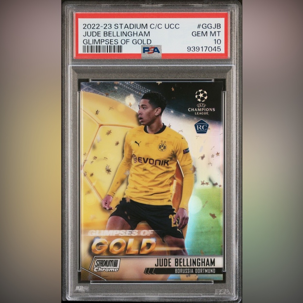 2022 Stadium CC UCC Jude Bellingham Glimpses of Gold PSA 10